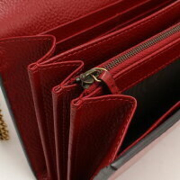 Gucci GG Marmont Chain Wallet Red - Picture 5 of 5